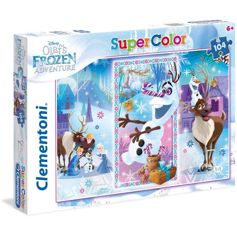 clementoni puzzle 104 1 olaf's adventure 27093 8005125270934